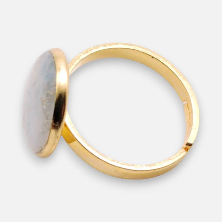 Crystal Ivory Ring - Unigröße (verstellbar)