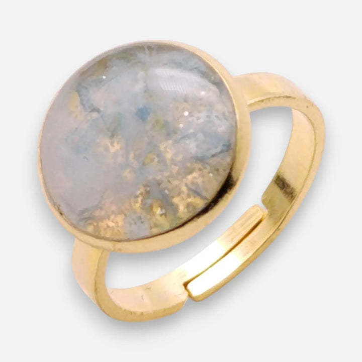 Crystal Ivory Ring - Unigröße (verstellbar)