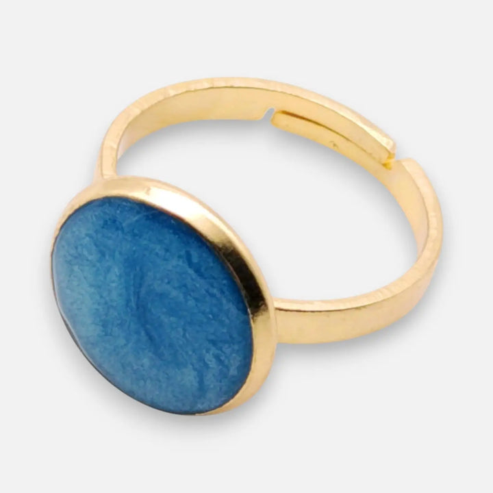 Deep Azure Ring - Unigröße (verstellbar)