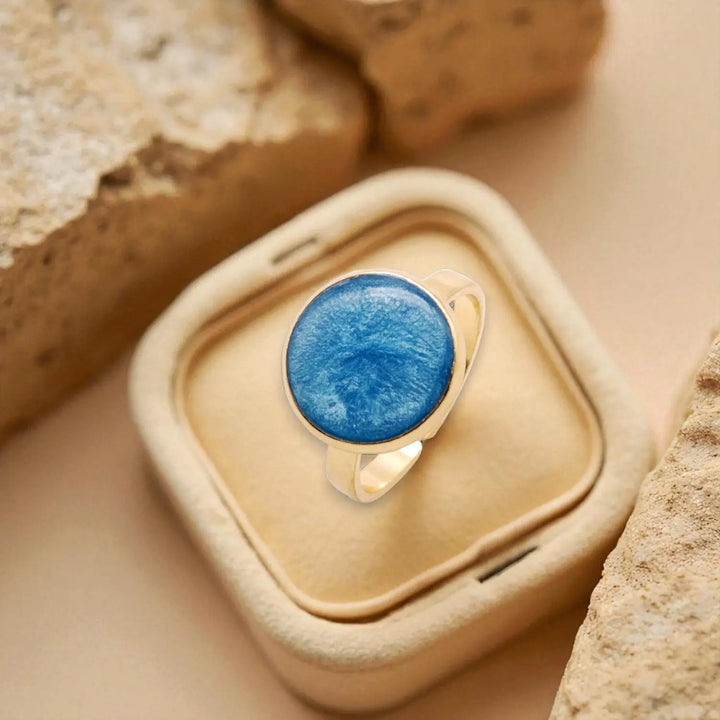 Deep Azure Ring - Unigröße (verstellbar)