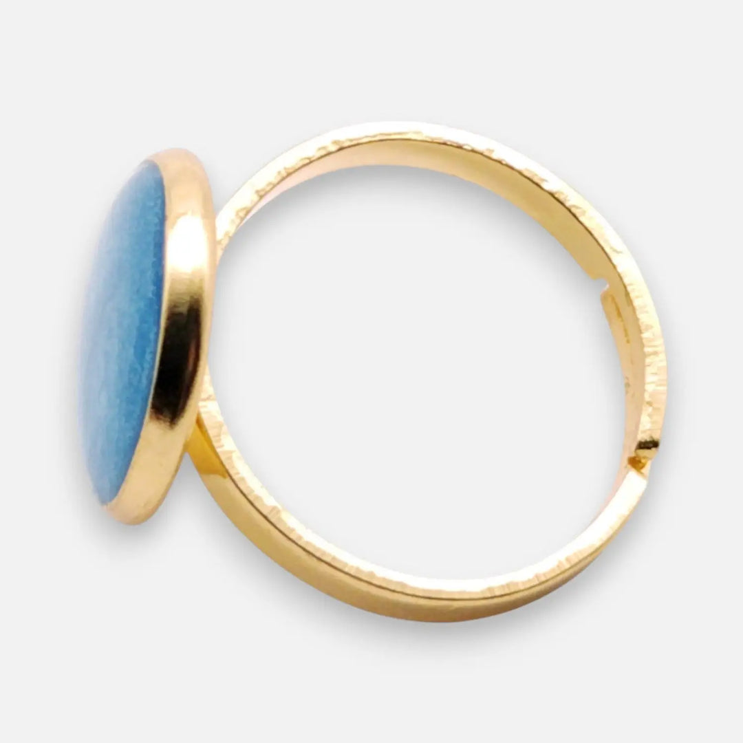 Deep Azure Ring - Unigröße (verstellbar)