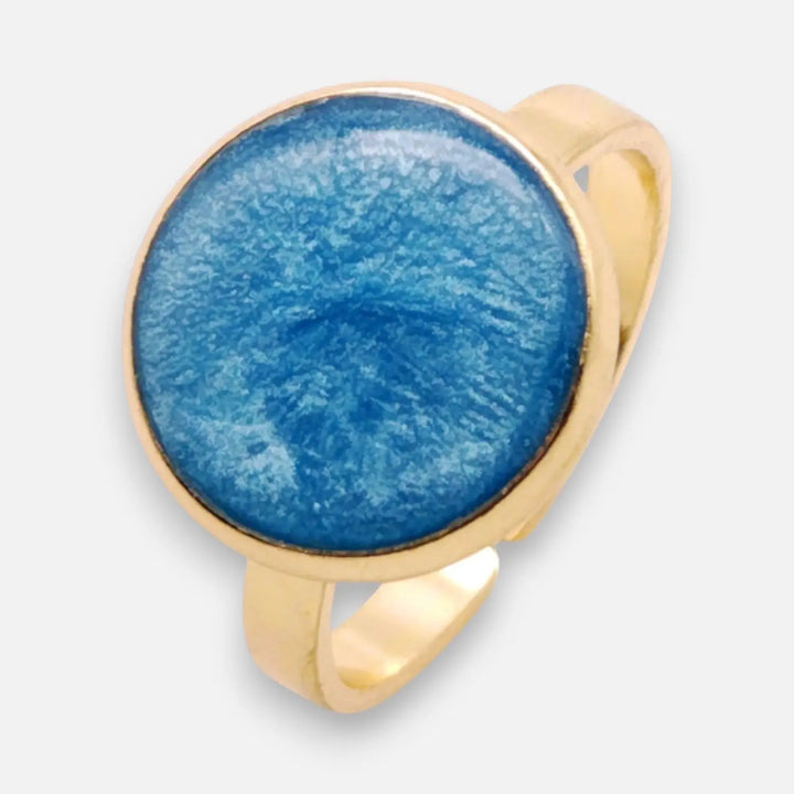 Deep Azure Ring - Unigröße (verstellbar)