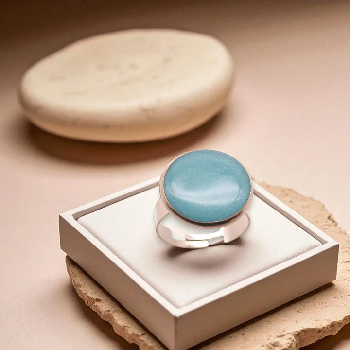 Deep Blue Ring - Unigröße (verstellbar)