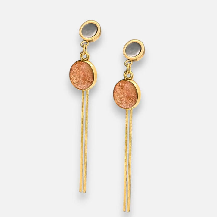 Earthy Quast Enamel - Ohrstecker