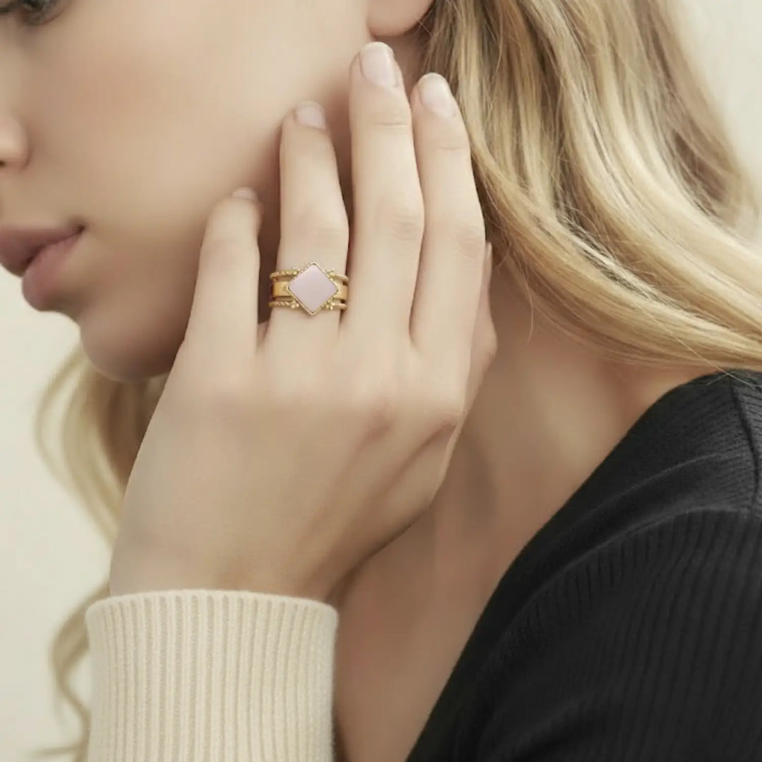 Frost Glow Ring - Unigröße (verstellbar)