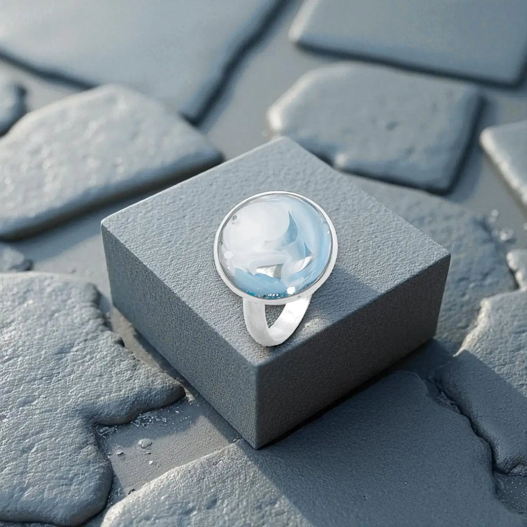 Glacier Sky Ring - Unigröße (verstellbar)