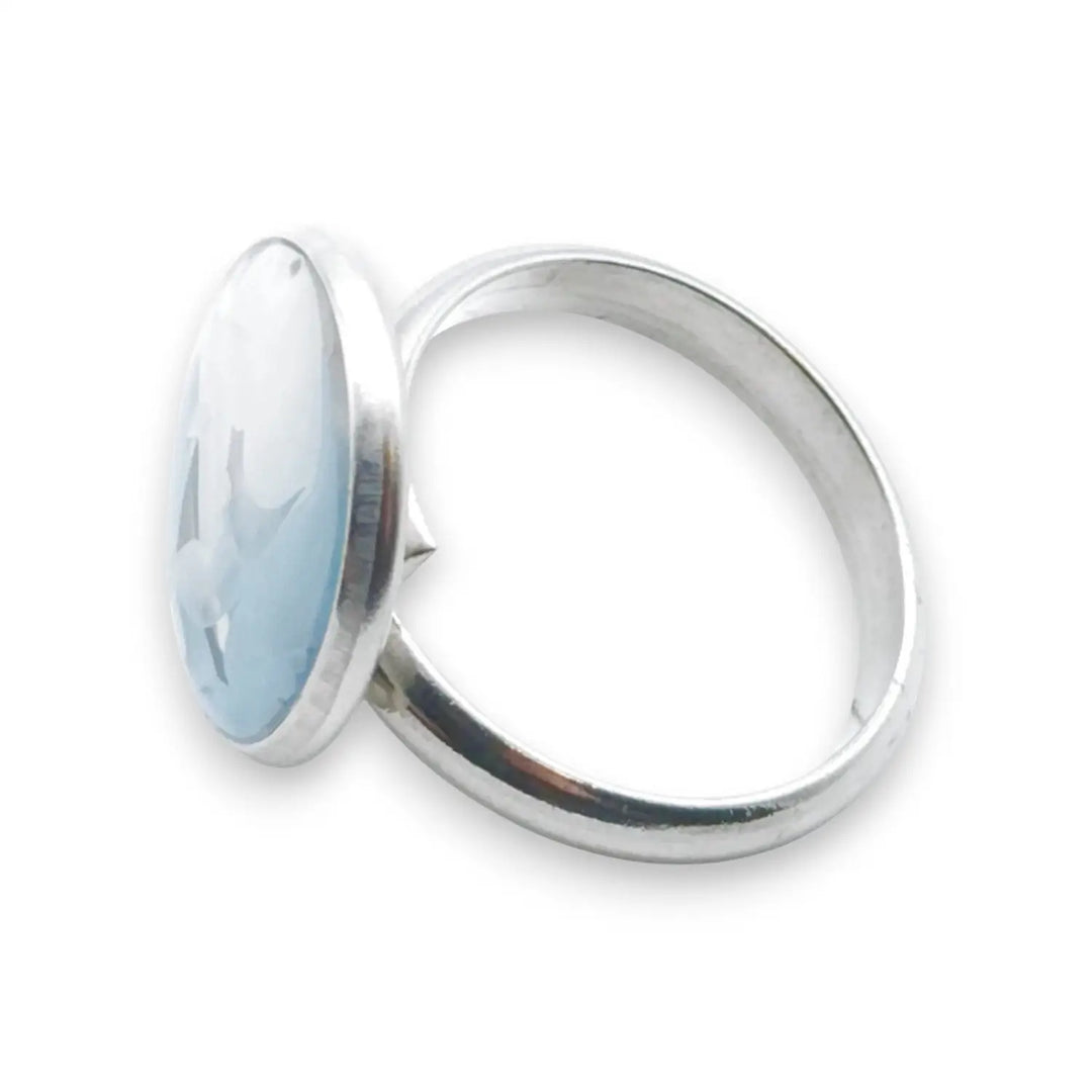 Glacier Sky Ring - Unigröße (verstellbar)