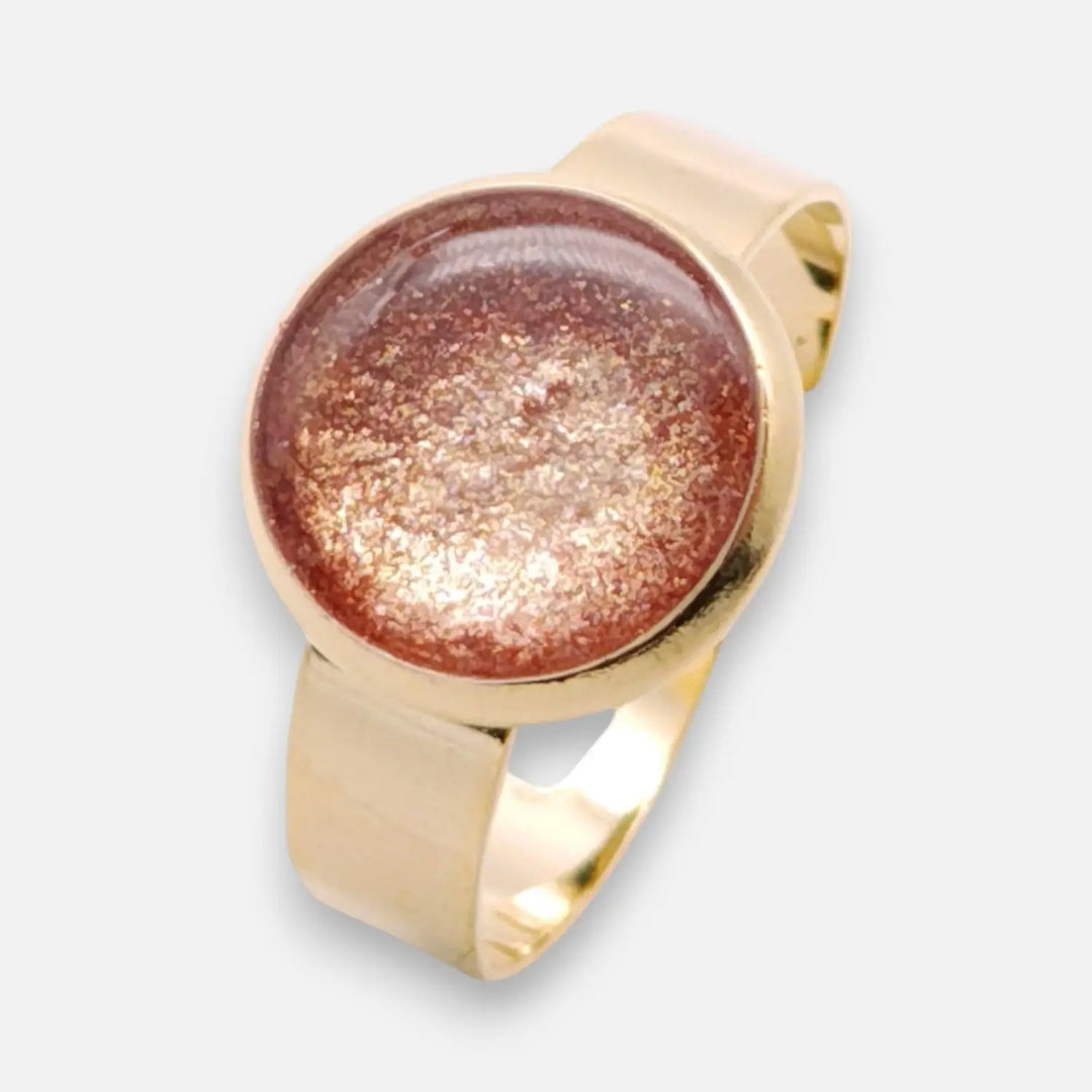 Gold Halo Ring - Unigröße (verstellbar)