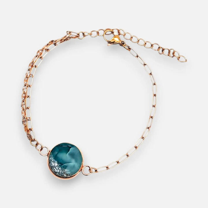 Green Silver Harmony - Double-Layer-Paperclip