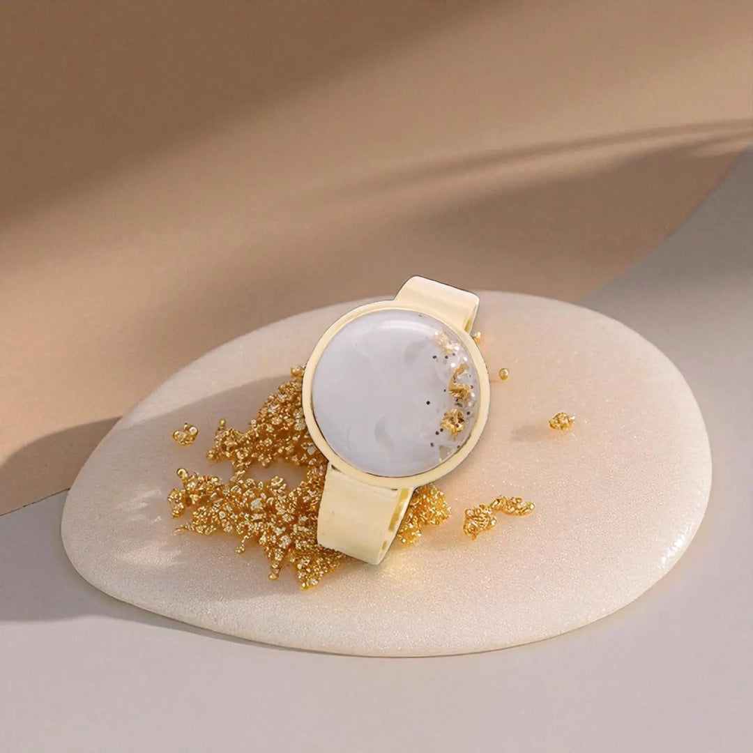 Ivory Gold Ring - Unigröße (verstellbar)
