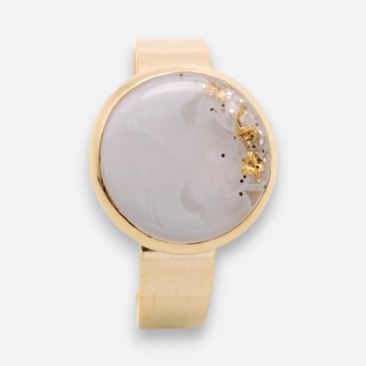 Ivory Gold Ring - Unigröße (verstellbar)