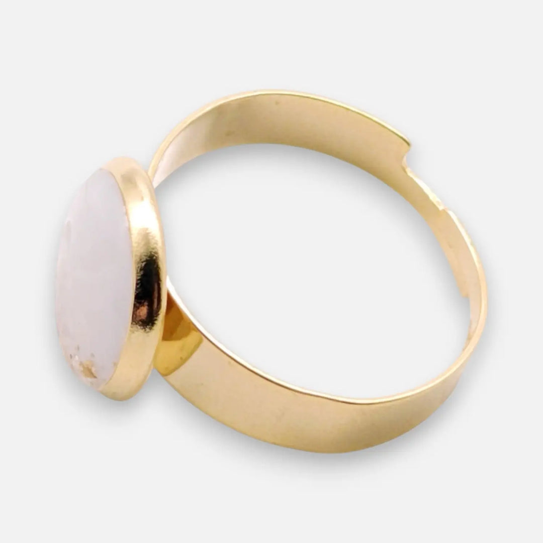 Ivory Gold Ring - Unigröße (verstellbar)