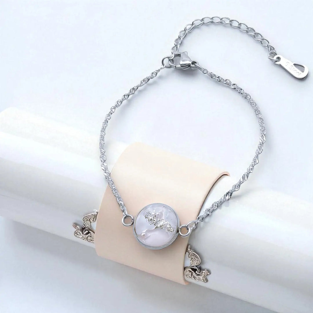 Ivory Wave Charm - Wasserwellenkette