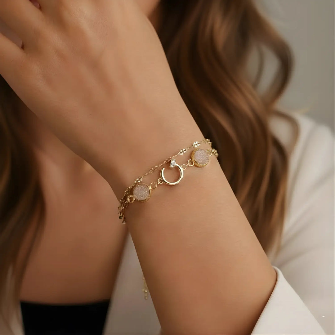 Layered Shine Bracelet - Double-Layer