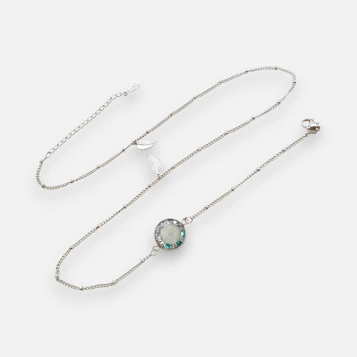 Long Orb Extender - Emerald Frost Halo - Kugelankerkette