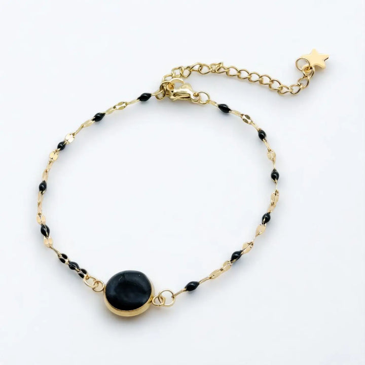 Noir Enamel Link - Gliederkette Emaille