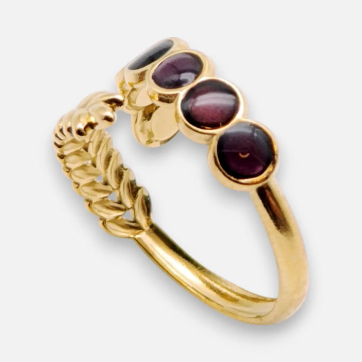 Noir Plum Ring - Unigröße (verstellbar)