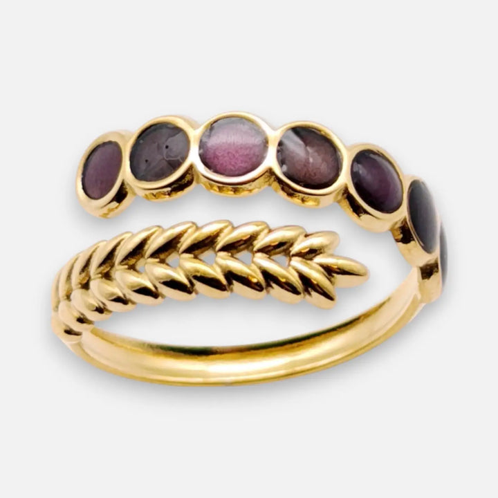 Noir Plum Ring - Unigröße (verstellbar)