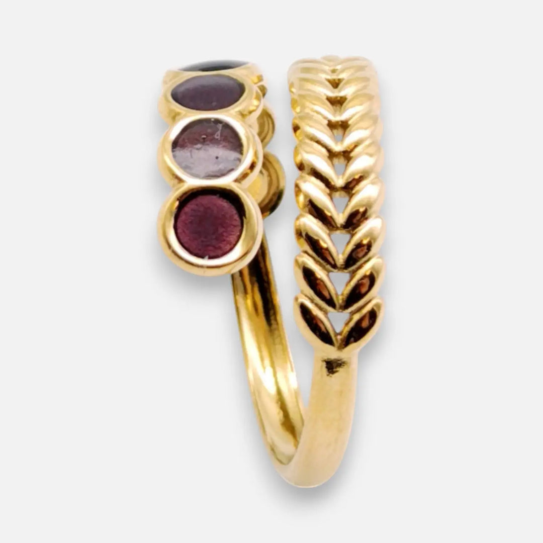 Noir Plum Ring - Unigröße (verstellbar)