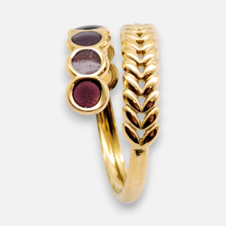 Noir Plum Ring - Unigröße (verstellbar)