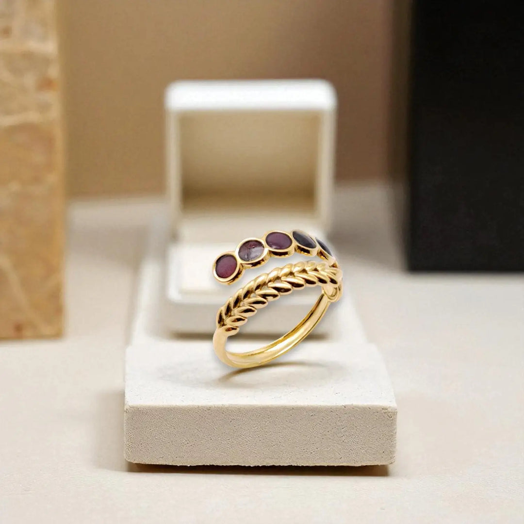 Noir Plum Ring - Unigröße (verstellbar)