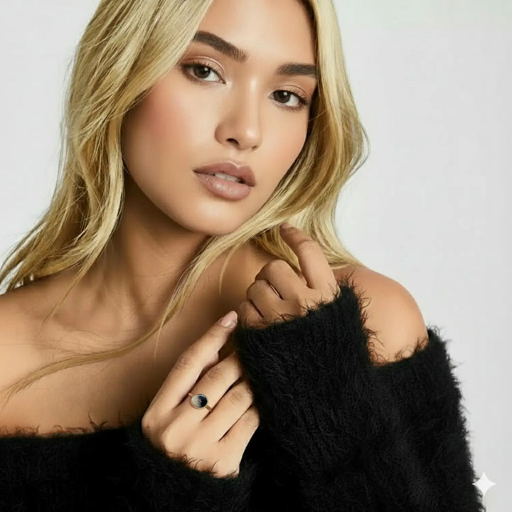 Noir Sand Ring - Unigröße (verstellbar)