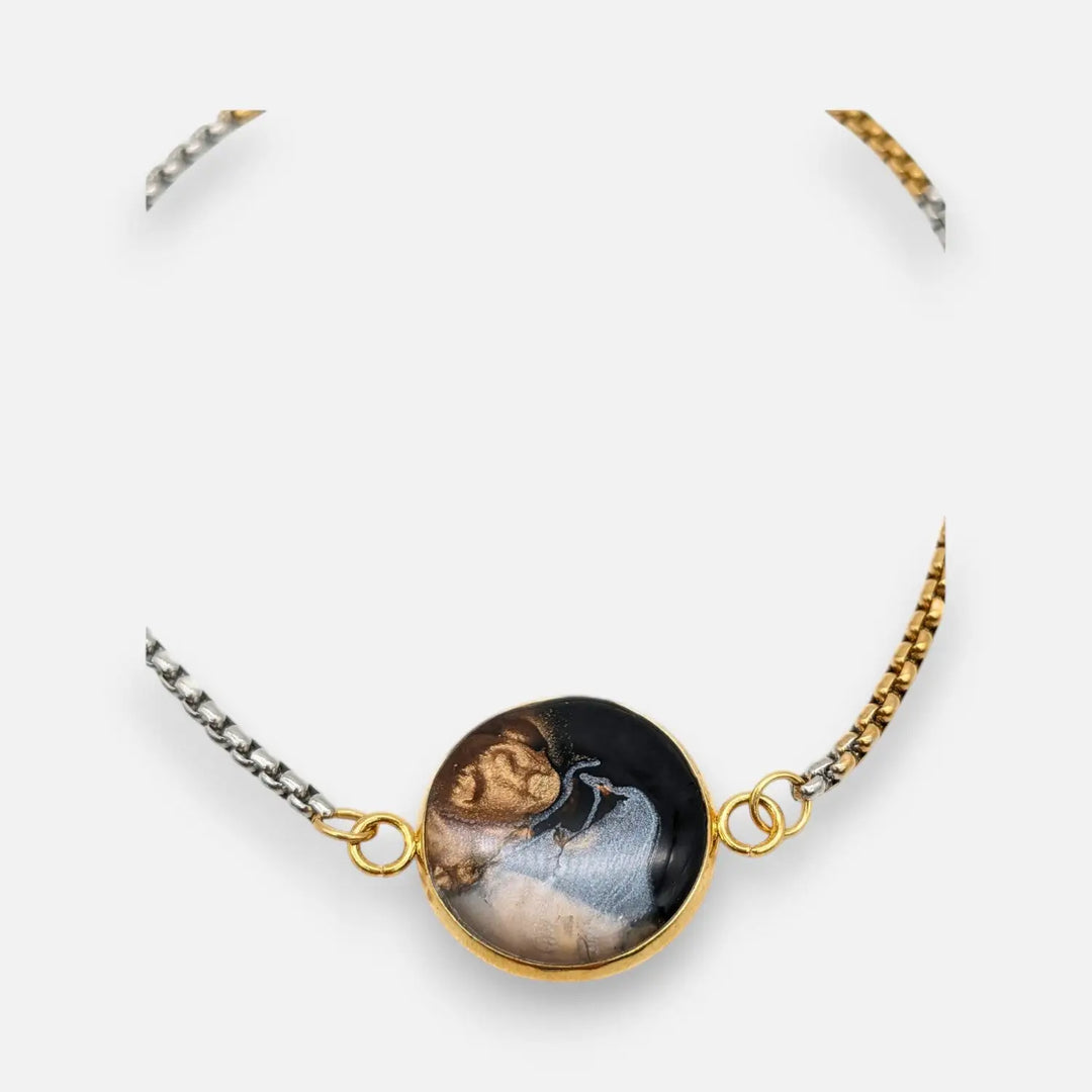 Noir Silver Gleam - Venezianerkette