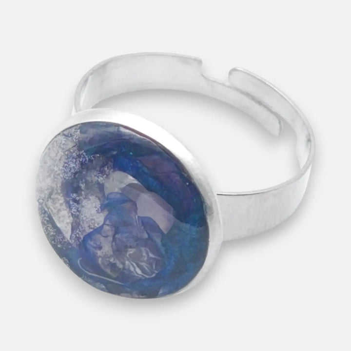 Pearl Crystal Ring - Unigröße (verstellbar)