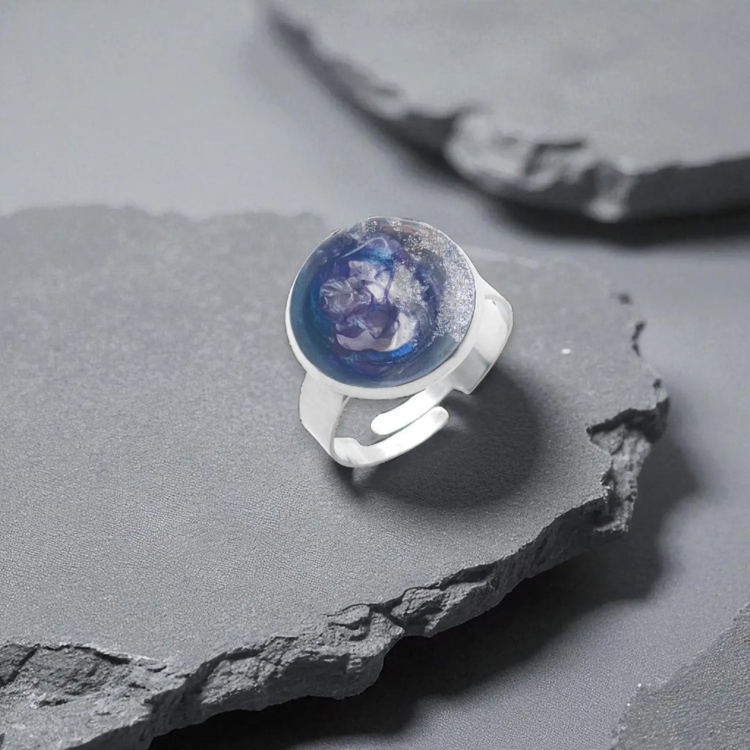 Pearl Crystal Ring - Unigröße (verstellbar)