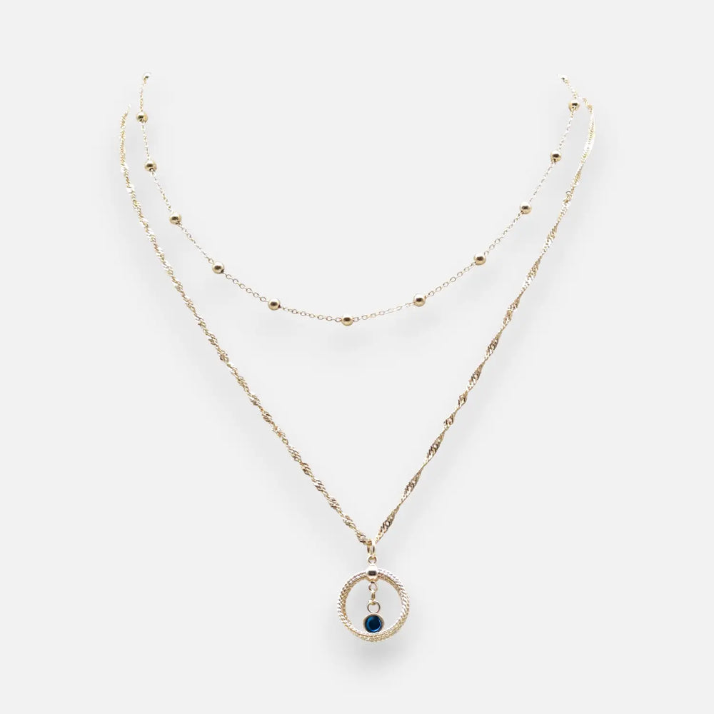 Pearl Loop Extender - Deep Blue Eclipse - Prince of Wales-Kette/Ankerkugelkette