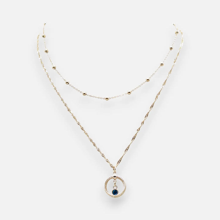 Pearl Loop Extender - Deep Blue Eclipse - Prince of Wales-Kette/Ankerkugelkette