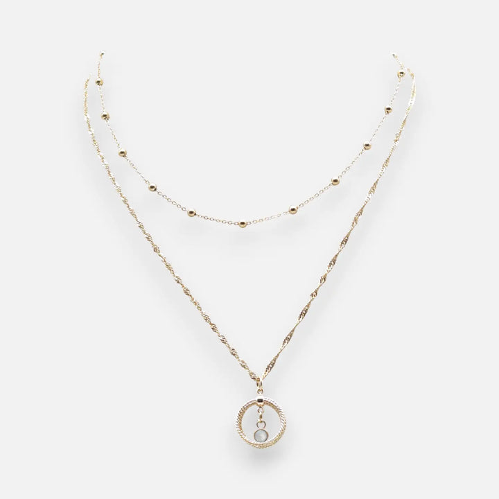 Pearl Loop Extender - Pearl Ice Sheen - Prince of Wales-Kette/Ankerkugelkette