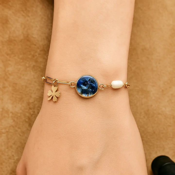 Pearl Paperclip Mix - Süßwasserperlenkette/Paperclipkette