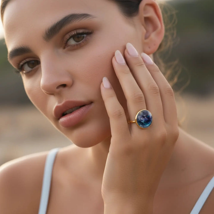 Pearl Shine Ring - Unigröße (verstellbar)