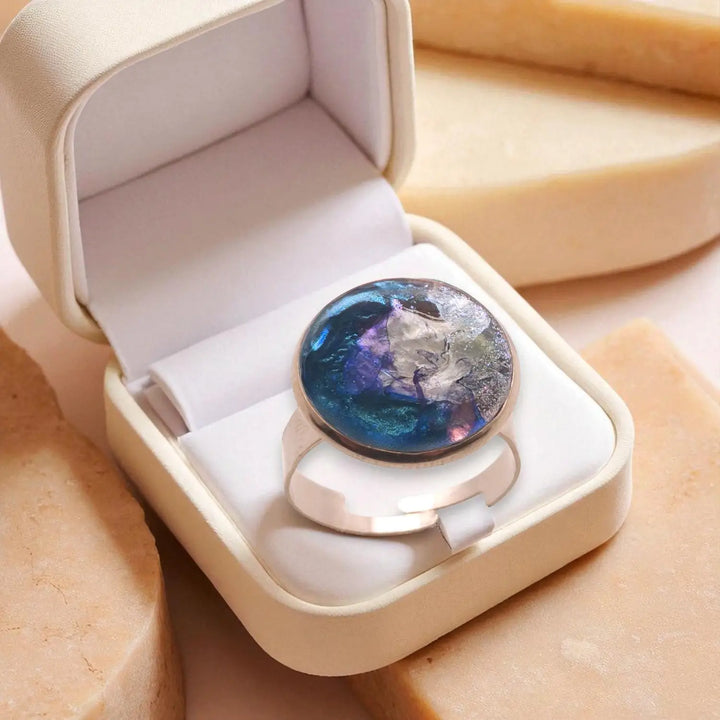 Pearl Steel Ring - Unigröße (verstellbar)