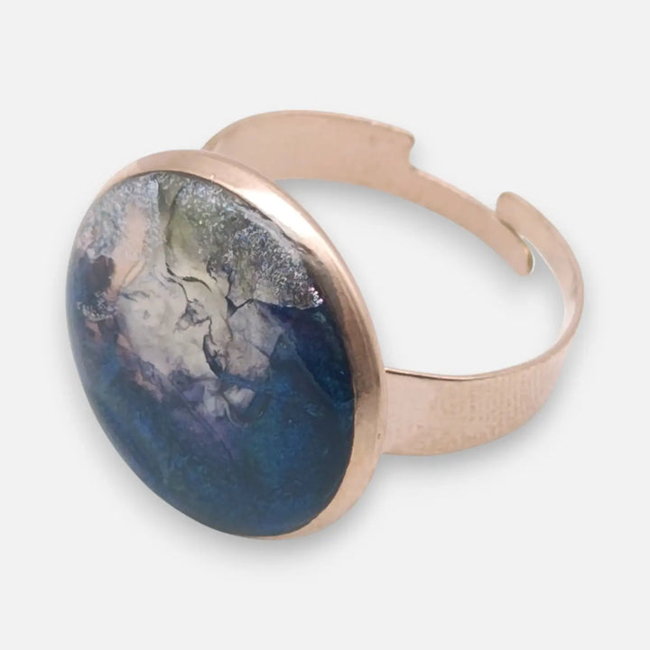 Pearl Steel Ring - Unigröße (verstellbar)