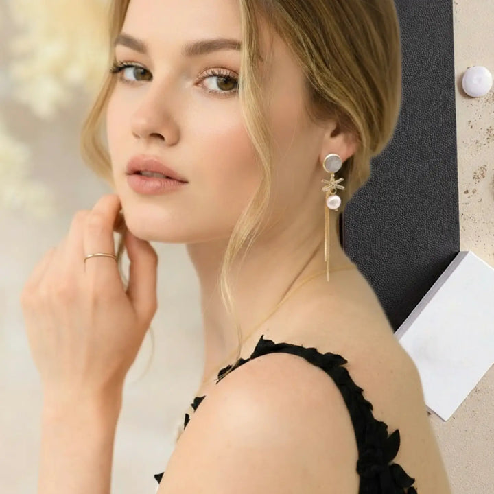 Pearl Tassel Studs - Ohrstecker