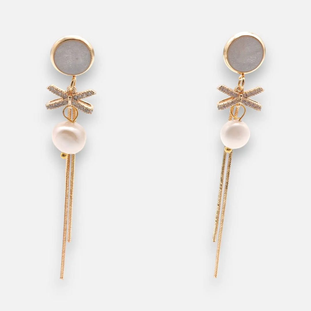 Pearl Tassel Studs - Ohrstecker