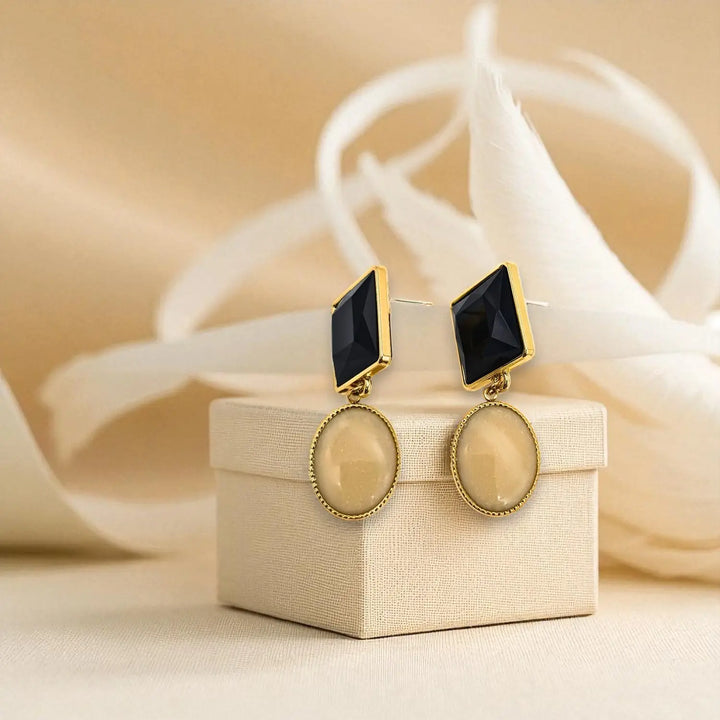 Resin Rectangle - Ohrstecker