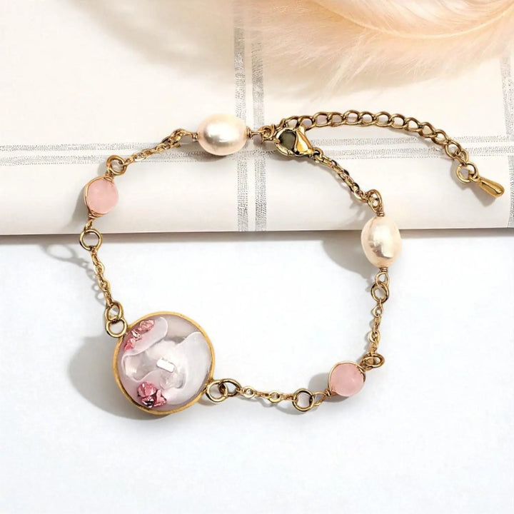 Rosy White Harmony - Ankerkette