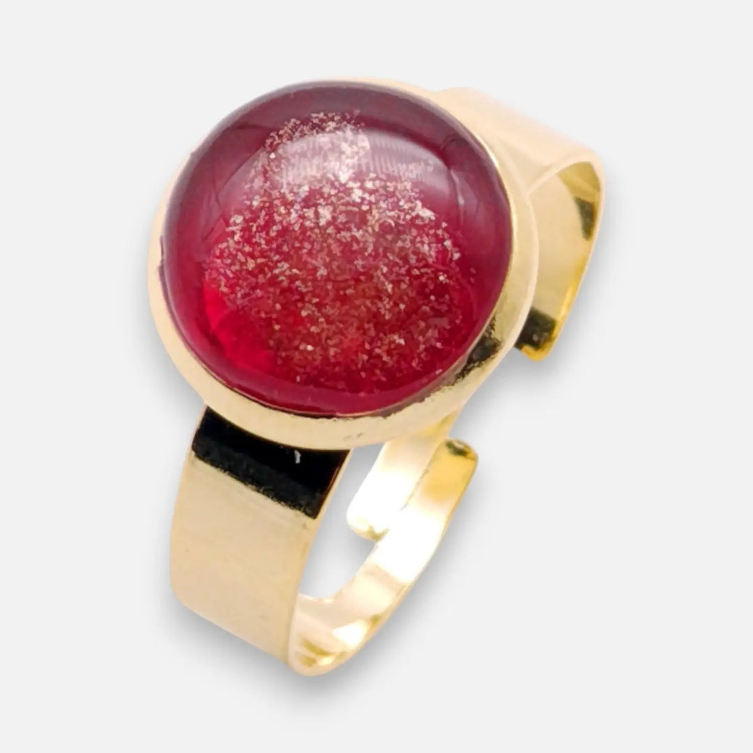 Ruby Flame Ring - Unigröße (verstellbar)