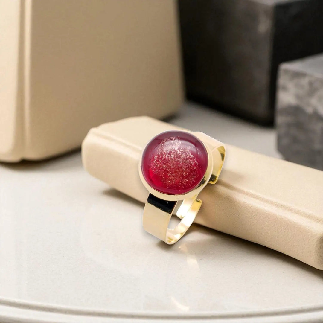 Ruby Flame Ring - Unigröße (verstellbar)