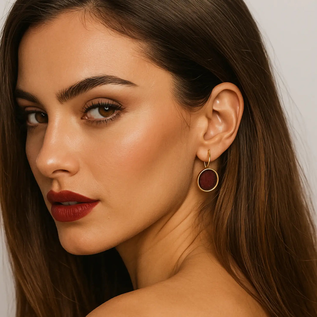 Ruby Sparkle - Ohrclips