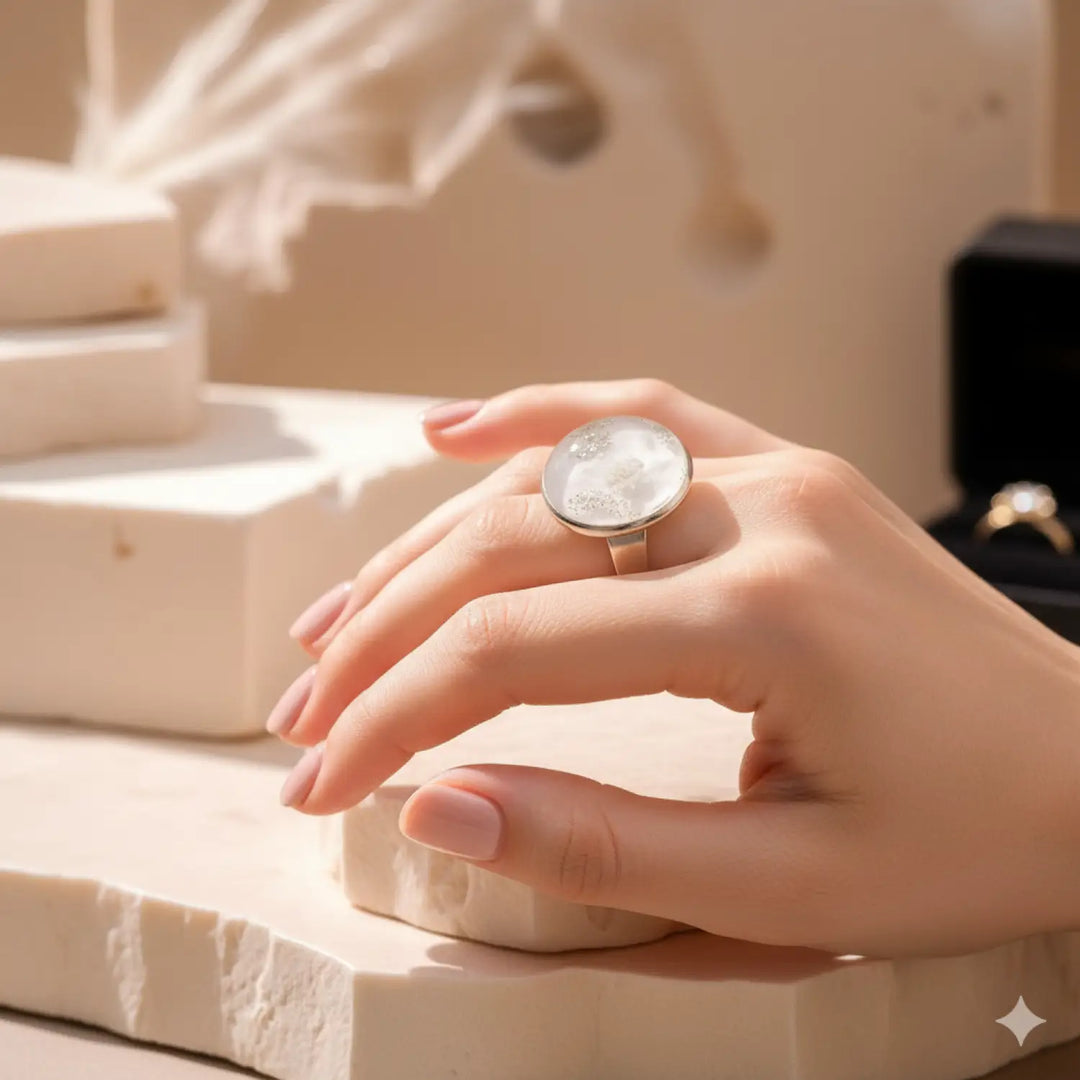 Sand Glow Ring - Unigröße (verstellbar)