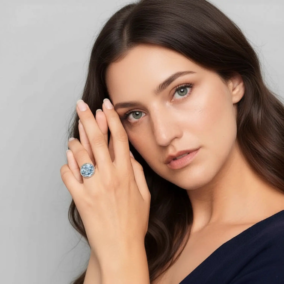 Silver Crown Ring - Unigröße (verstellbar)