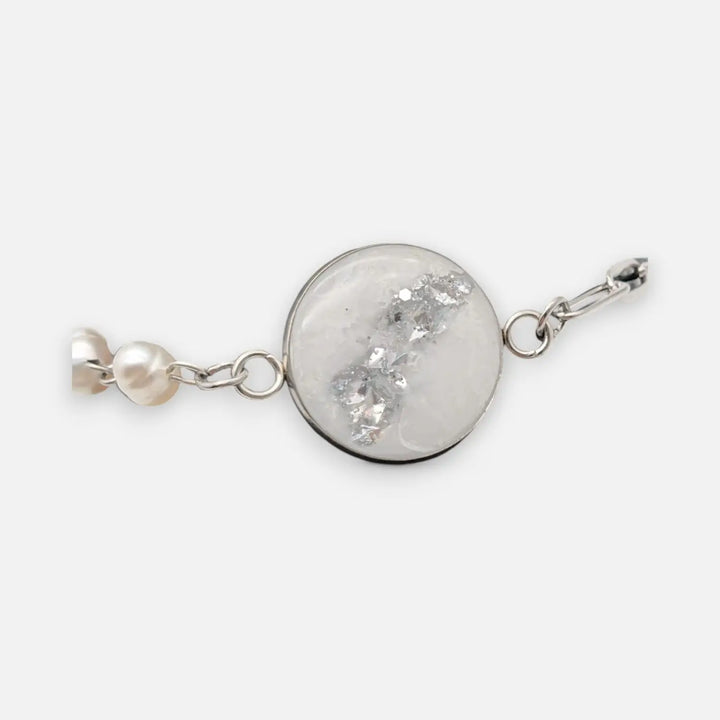 Silver Grace - Paperclip/Naturperlen