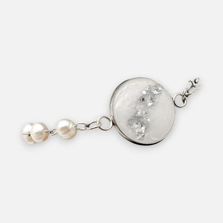 Silver Grace - Paperclip/Naturperlen