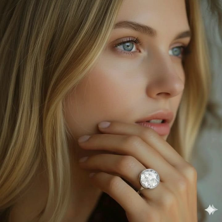 Silver Halo Ring - Unigröße (verstellbar)