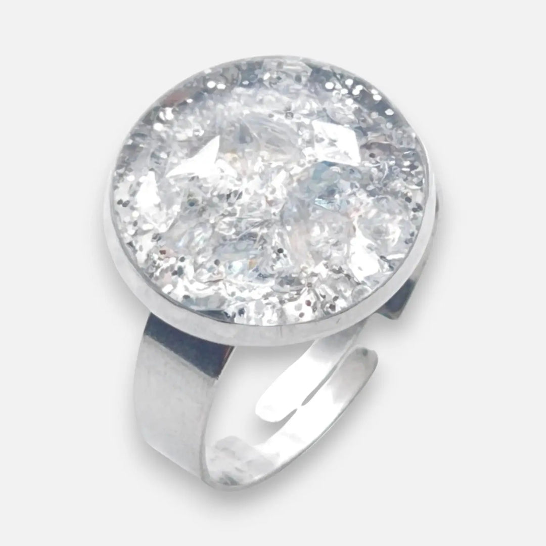 Silver Halo Ring - Unigröße (verstellbar)