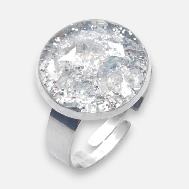Silver Halo Ring - Unigröße (verstellbar)